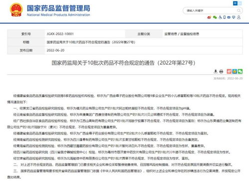 緊急召回！這10批次藥品不符合規(guī)定，請立即暫停銷售使用并自查